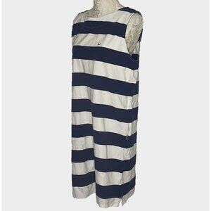 Vineyard Vines sz XL NWT Sleeveless midi dress NavyWhite classic stripe